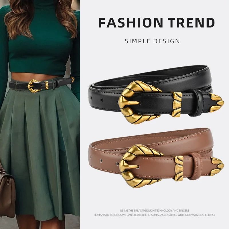 Women's Retro Carved Craft Decoration Fashion Leather Belt,Lady High-end feel Dress Jeans Korean Version Thin Waist Belts
Women's Retro Carved Craft Decoration Fashion Leather Belt,Lady High-end feel Dress Jeans Korean Version Thin Waist Belts