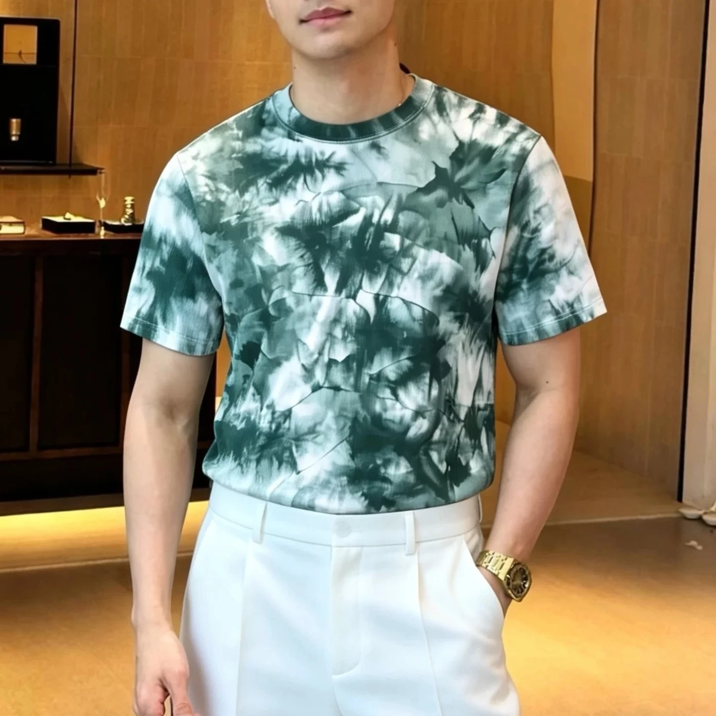 High Quality Summer Tie Dye Round Neck T-shirt for Men Fashion Short Sleeved Casual Social T-shirts Streetwear Men Clothing 2026
High Quality Summer Tie Dye Round Neck T-shirt for Men Fashion Short Sleeved Casual Social T-shirts Streetwear Men Clothing 2026