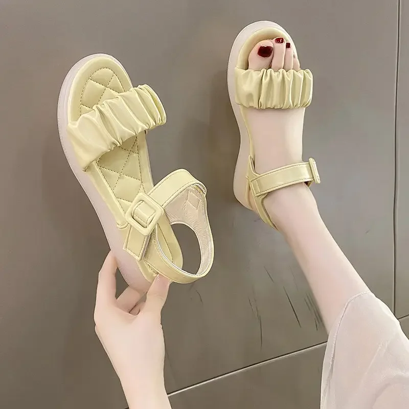 Sandals for Women Open Toe Roman Style Woman Shoes Vintage Footwear Casual Designer on Offer Anti Slip Hot Summer Shoe Sale Pvc
Sandals for Women Open Toe Roman Style Woman Shoes Vintage Footwear Casual Designer on Offer Anti Slip Hot Summer Shoe Sale Pvc