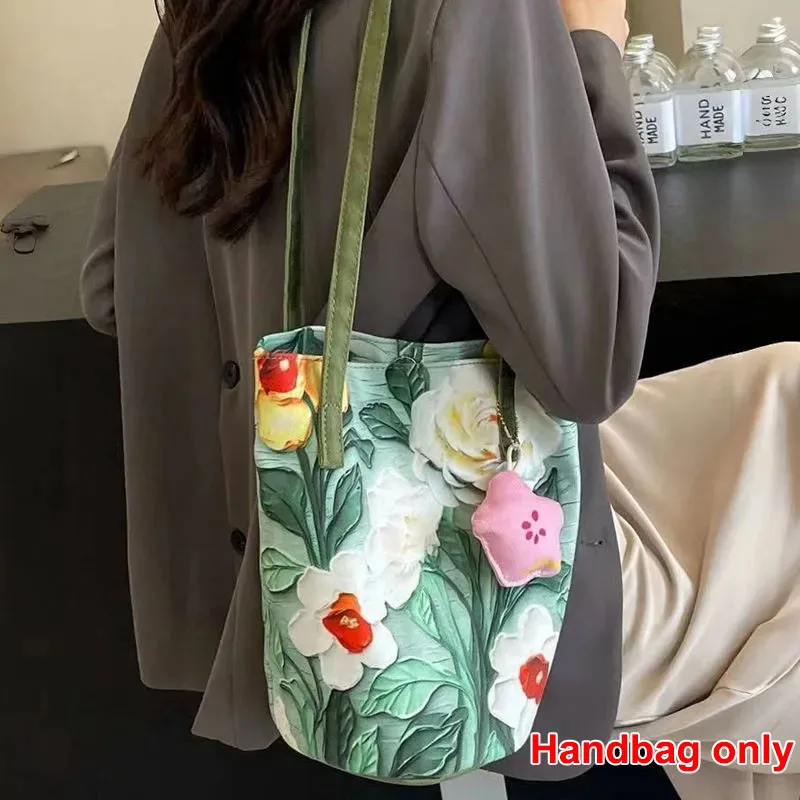 3D Floral Print Tote Bag - Large Standing Base Canvas Handbag with Olive Handle, Boho Beach Bag for Women Floral Bucket Bag
3D Floral Print Tote Bag - Large Standing Base Canvas Handbag with Olive Handle, Boho Beach Bag for Women Floral Bucket Bag