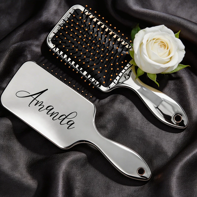 Personalized Hair Brush - Silver Air Cushion Hair Brush Custom Hair Brush Bridesmaid Gifts, Birthday Gifts, Mothers Day Gift
Personalized Hair Brush - Silver Air Cushion Hair Brush Custom Hair Brush Bridesmaid Gifts, Birthday Gifts, Mothers Day Gift