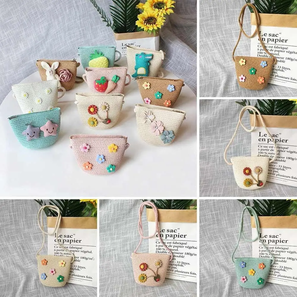 Cute Straw Shoulder Bags Baby Girls Handmade Woven Crossbody Bag Princess Kids Messenger Bags Mini Coin Purse Beach Handbags
Cute Straw Shoulder Bags Baby Girls Handmade Woven Crossbody Bag Princess Kids Messenger Bags Mini Coin Purse Beach Handbags