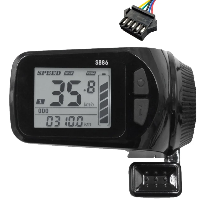 A79E-24V/36V/48V/60V S886 Ebike ЖК-панель дисплея дроссельная заслонка для большого пальца для электрических велосипедов E-Scooter (разъем SM 5PIN)
A79E-24V/36V/48V/60V S886 Ebike ЖК-панель дисплея дроссельная заслонка для большого пальца для электрических велосипедов E-Scooter (разъем SM 5PIN)