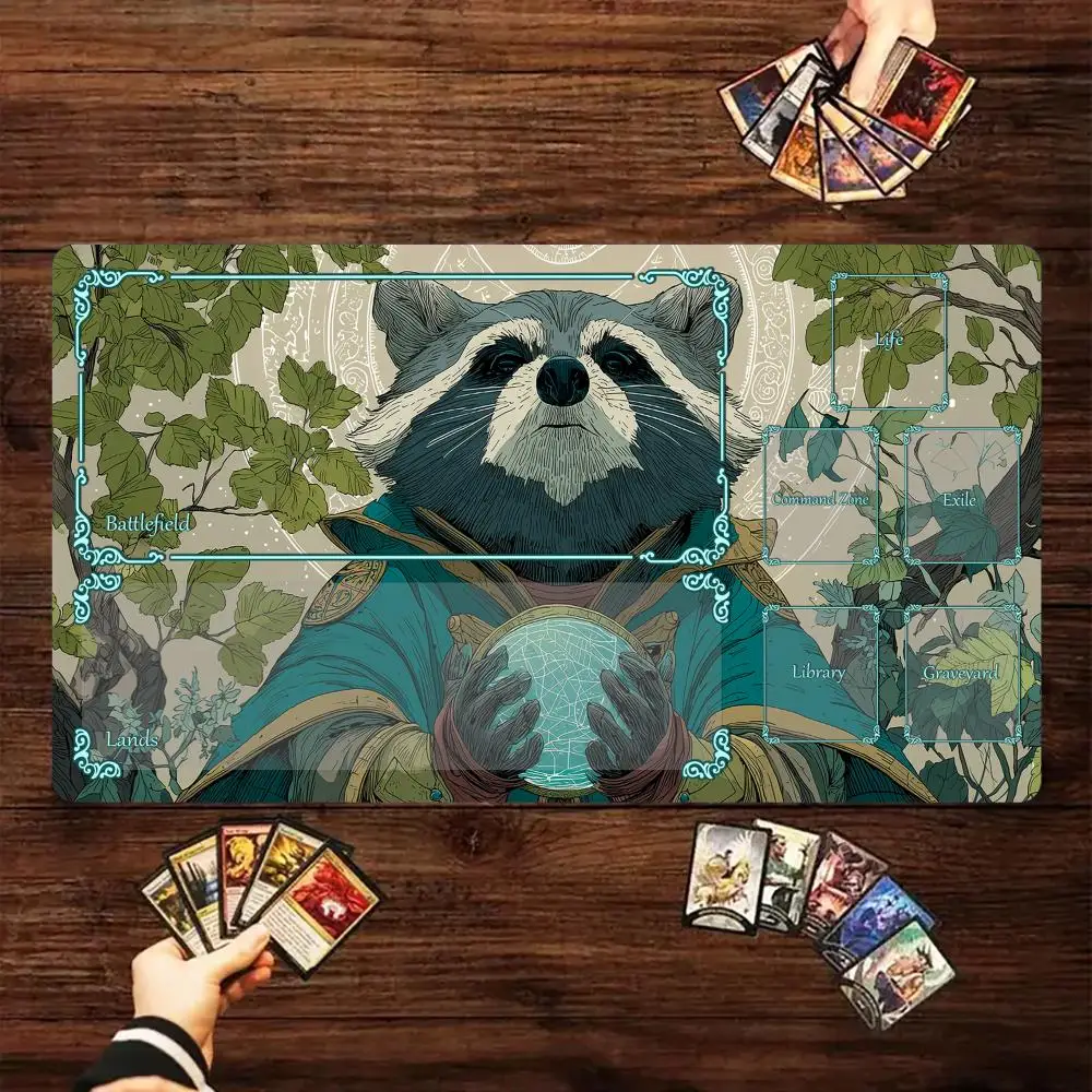 Игровой коврик Magic Card с зоной Mysterious Rune Magic Raccoon MTG игровой коврик для сбора игровых ковриков Настольный коврик Commander Battle playmat
Игровой коврик Magic Card с зоной Mysterious Rune Magic Raccoon MTG игровой коврик для сбора игровых ковриков Настольный коврик Commander Battle playmat