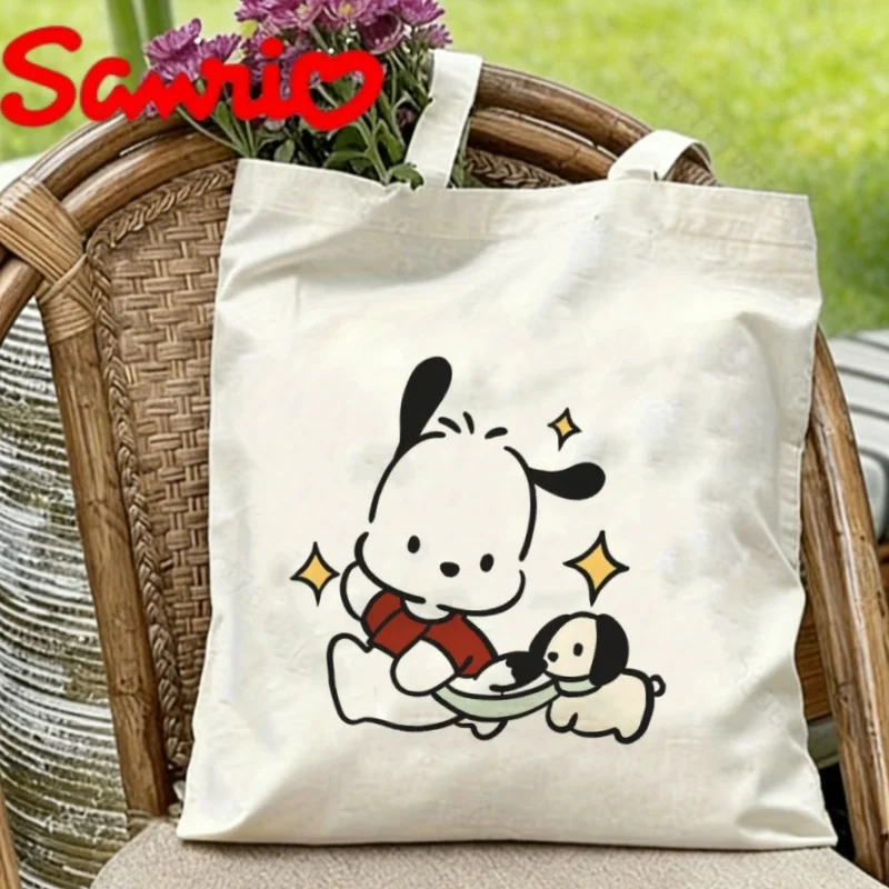 1PC Sanrio Pochacco Canvas Tote Bag Double-sided Toy Print Eco-friendly Reusable Shoulder Bag
1PC Sanrio Pochacco Canvas Tote Bag Double-sided Toy Print Eco-friendly Reusable Shoulder Bag