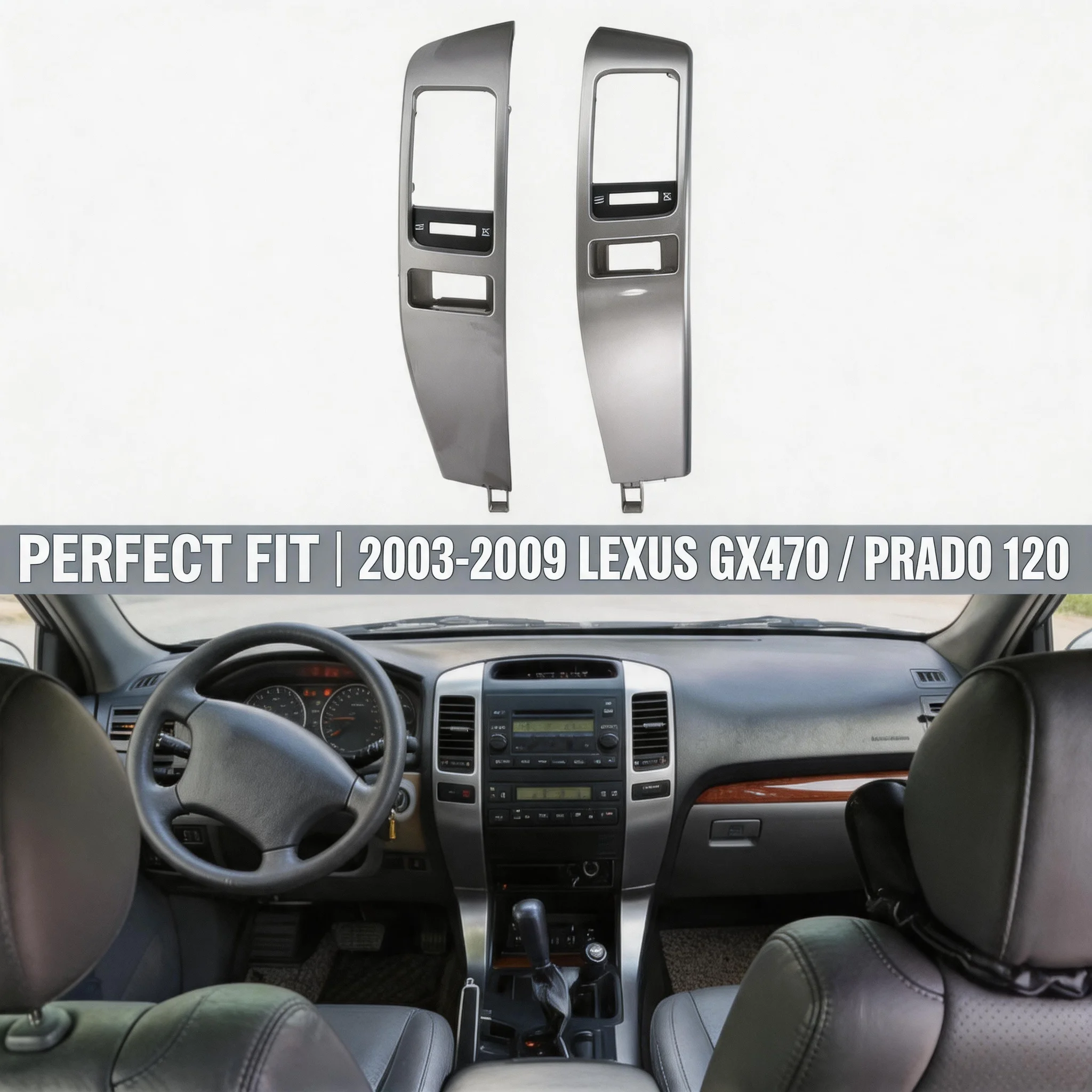Fit for Toyota Prado Land Cruiser Lexus GX470 Air Vent Trim 55474-60040 OEM Easy Install Dashboard Vent Outlet Panel Replacement
Fit for Toyota Prado Land Cruiser Lexus GX470 Air Vent Trim 55474-60040 OEM Easy Install Dashboard Vent Outlet Panel Replacement