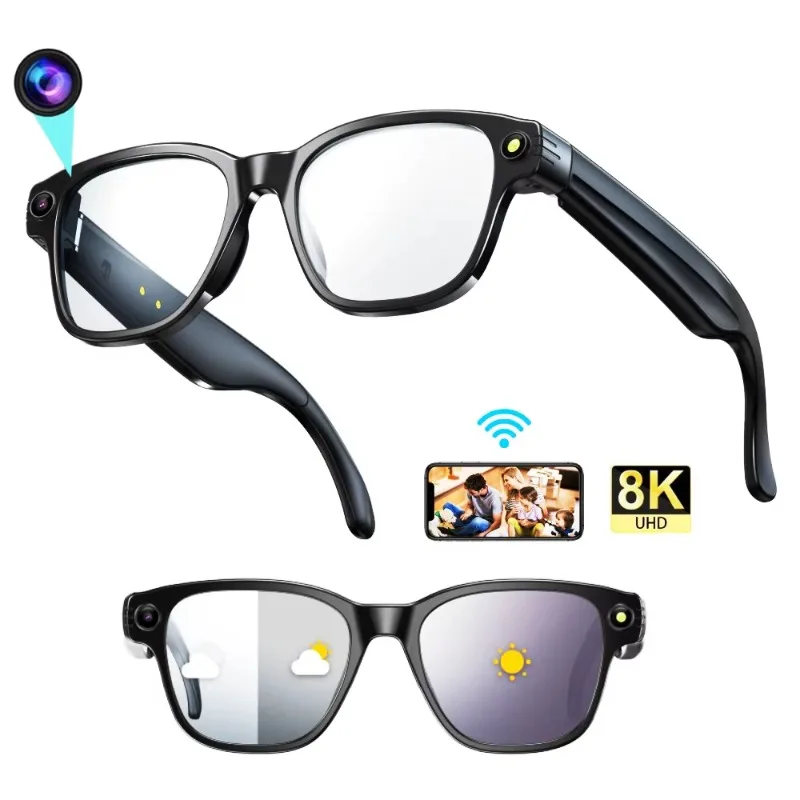 1200P 8MP camera, anti-shake high-resolution video recording, sunglasses Chat GPT Bluetooth call battery voice assistant control
1200P 8MP camera, anti-shake high-resolution video recording, sunglasses Chat GPT Bluetooth call battery voice assistant control