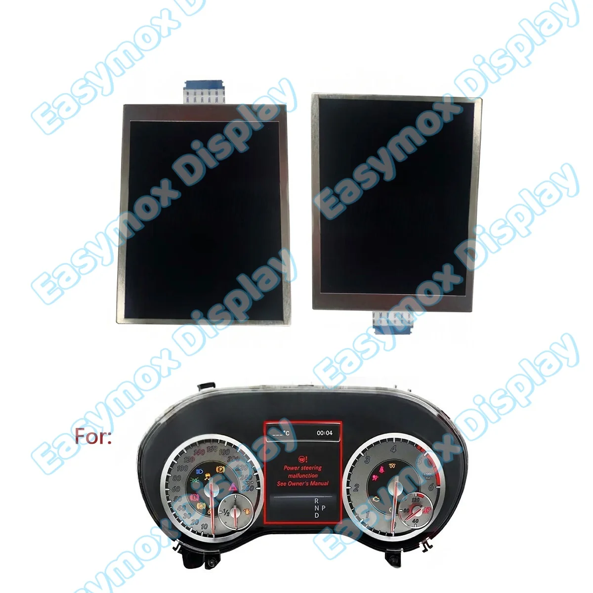 4.3" LCD Display for Mercedes Benz Car Dashboard Instrument Cluster Screen Replacement
4.3" LCD Display for Mercedes Benz Car Dashboard Instrument Cluster Screen Replacement