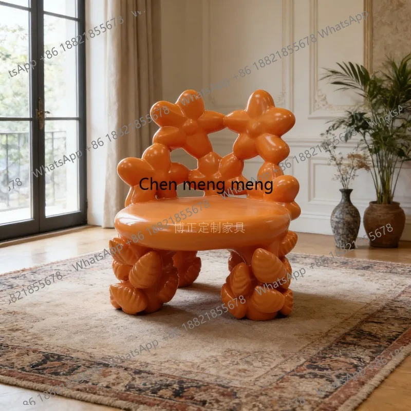 Modern art sense petal armchair fiberglass single decorative clock in lazy chair
Modern art sense petal armchair fiberglass single decorative clock in lazy chair