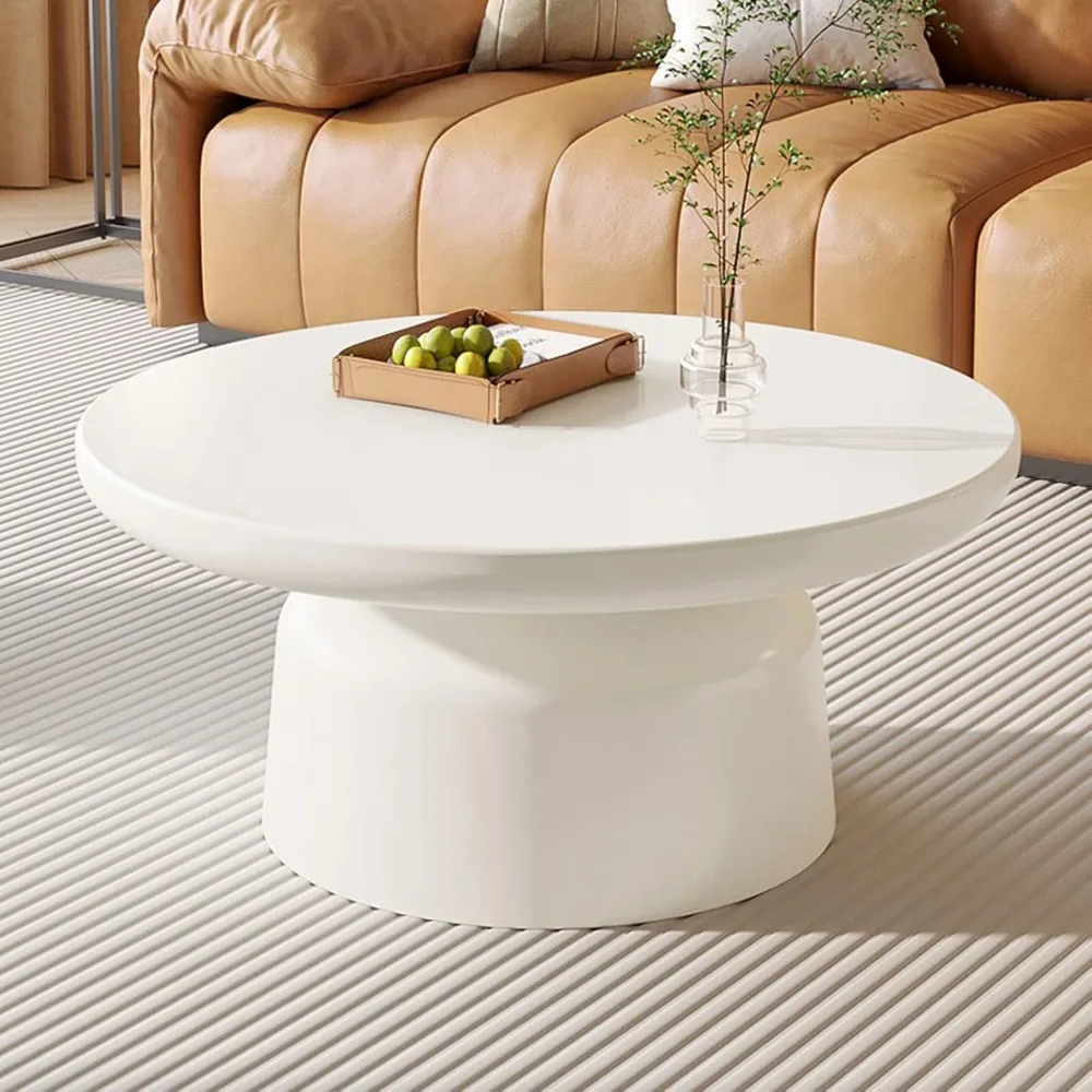 White Round Coffee Table Modern Circle Center Table Circular Coffee Tables with Stable Pedestal, for Living Room, Bedroom, Farmh
White Round Coffee Table Modern Circle Center Table Circular Coffee Tables with Stable Pedestal, for Living Room, Bedroom, Farmh