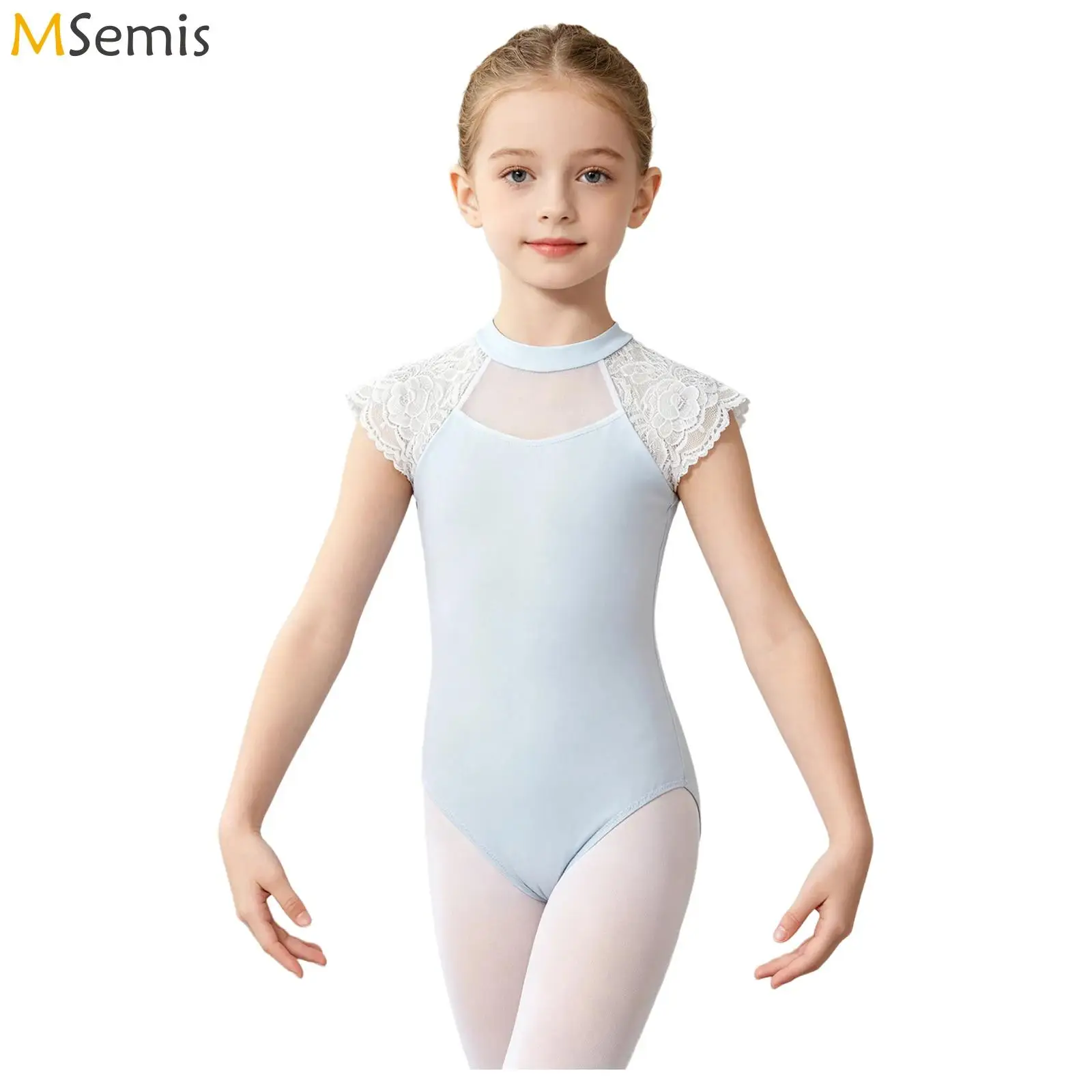 Kids Girls Lace Cap Sleeves Gymnastics Ballet Dance Leotard Sheer Mesh Cutout Bodysuit Dance Practice Examination Dancewear
Kids Girls Lace Cap Sleeves Gymnastics Ballet Dance Leotard Sheer Mesh Cutout Bodysuit Dance Practice Examination Dancewear
