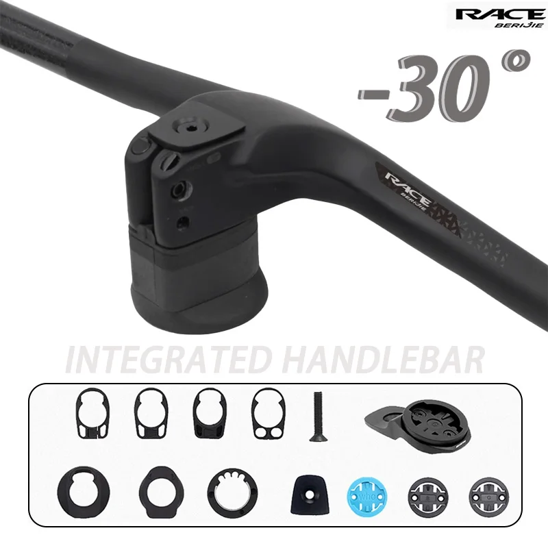 Integrated Carbon Handlebar Mtb -30° XC Cross Bike MTB Handlebar Includes Computer Holder and Accessories,Flat T-Bar Shape
Integrated Carbon Handlebar Mtb -30° XC Cross Bike MTB Handlebar Includes Computer Holder and Accessories,Flat T-Bar Shape