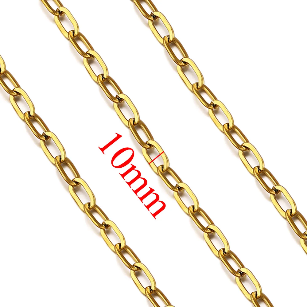 1 м позолоченная цепочка из нержавеющей стали, несколько стилей, толстый кабель, бордюрные цепи для ожерелья, браслетов, изготовления ювелирных изделий, аксессуары «сделай сам»
1 м позолоченная цепочка из нержавеющей стали, несколько стилей, толстый кабель, бордюрные цепи для ожерелья, браслетов, изготовления ювелирных изделий, аксессуары «сделай сам»