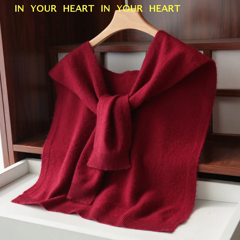 Korean Knitted Shawl Summer Air Conditioning Fake Collar Neck Guard Knit Thin Knotted Cape Shoulder Scarf For Women
Korean Knitted Shawl Summer Air Conditioning Fake Collar Neck Guard Knit Thin Knotted Cape Shoulder Scarf For Women