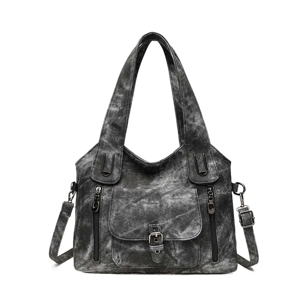 Tie-dye Handbag Retro Tote Bag Texture Leather Multi-pockets Contrast Color Shoulder Bag Anti-splash Water Magnetic Button
Tie-dye Handbag Retro Tote Bag Texture Leather Multi-pockets Contrast Color Shoulder Bag Anti-splash Water Magnetic Button