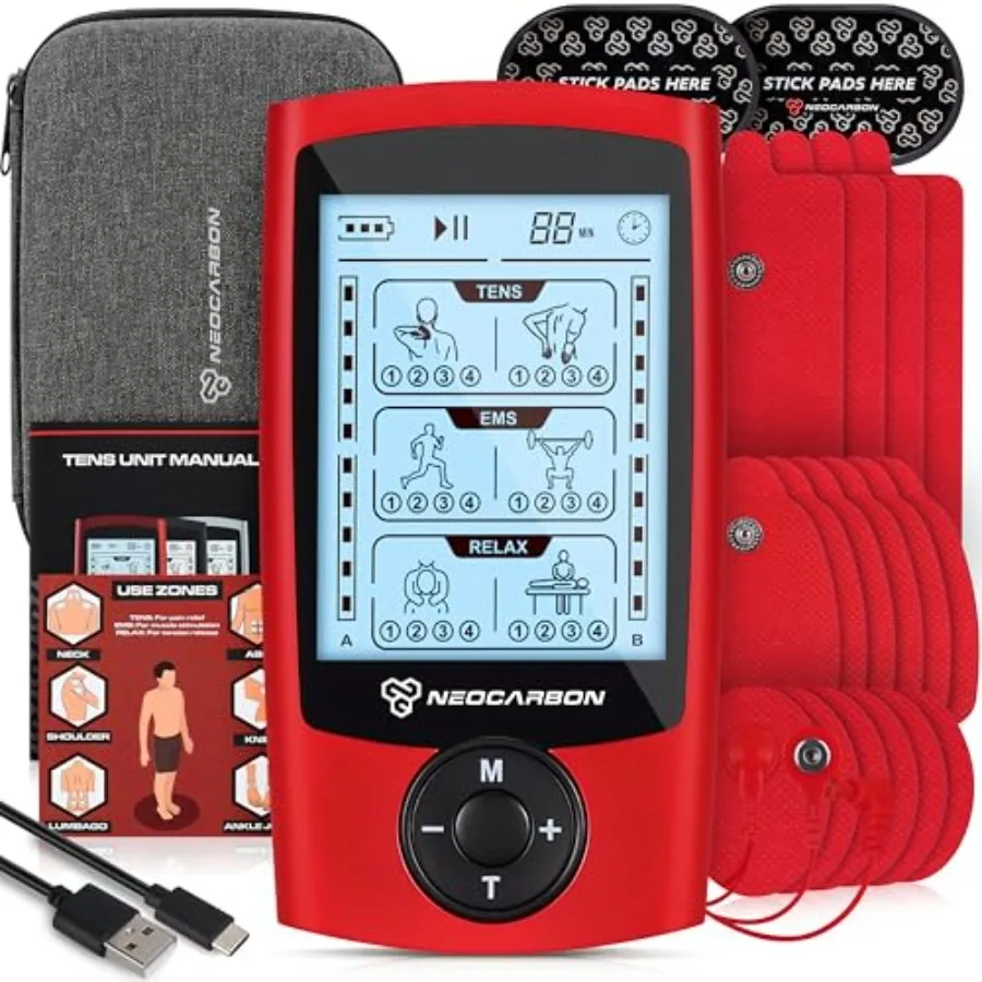TENS Unit Muscle Stimulator EMS Massager Machine for Shoulder Neck Sciatica and Back Pain Relief Electronic Pulse Massage Physi
TENS Unit Muscle Stimulator EMS Massager Machine for Shoulder Neck Sciatica and Back Pain Relief Electronic Pulse Massage Physi