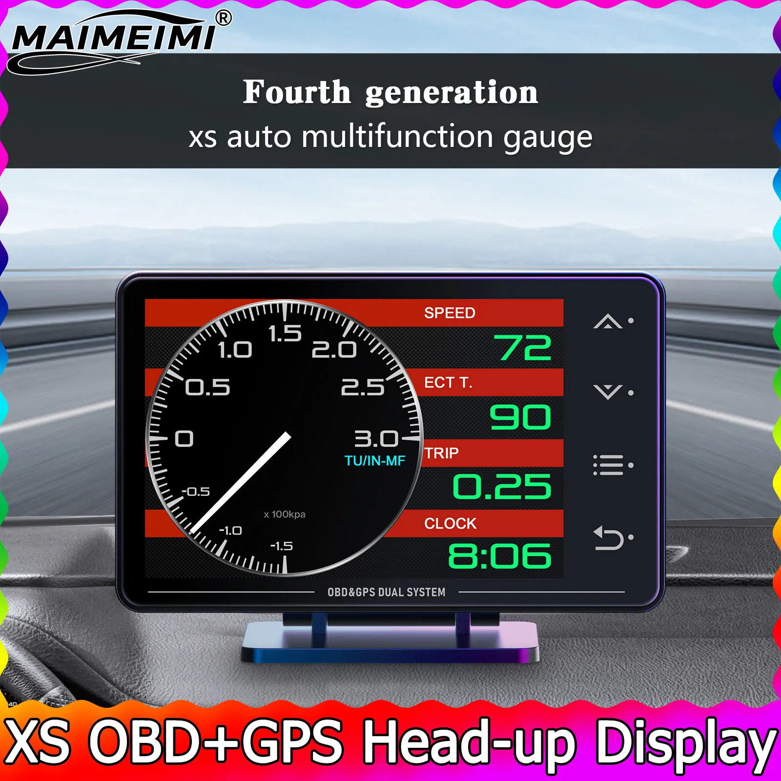 Новый ЖК-дисплей XS с OBD+GPS, проекционный дисплей на лобовое стекло, показания турбонаддува, давления масла, температуры масла, G-индекса, гироскопа, ЖК-дисплей
Новый ЖК-дисплей XS с OBD+GPS, проекционный дисплей на лобовое стекло, показания турбонаддува, давления масла, температуры масла, G-индекса, гироскопа, ЖК-дисплей