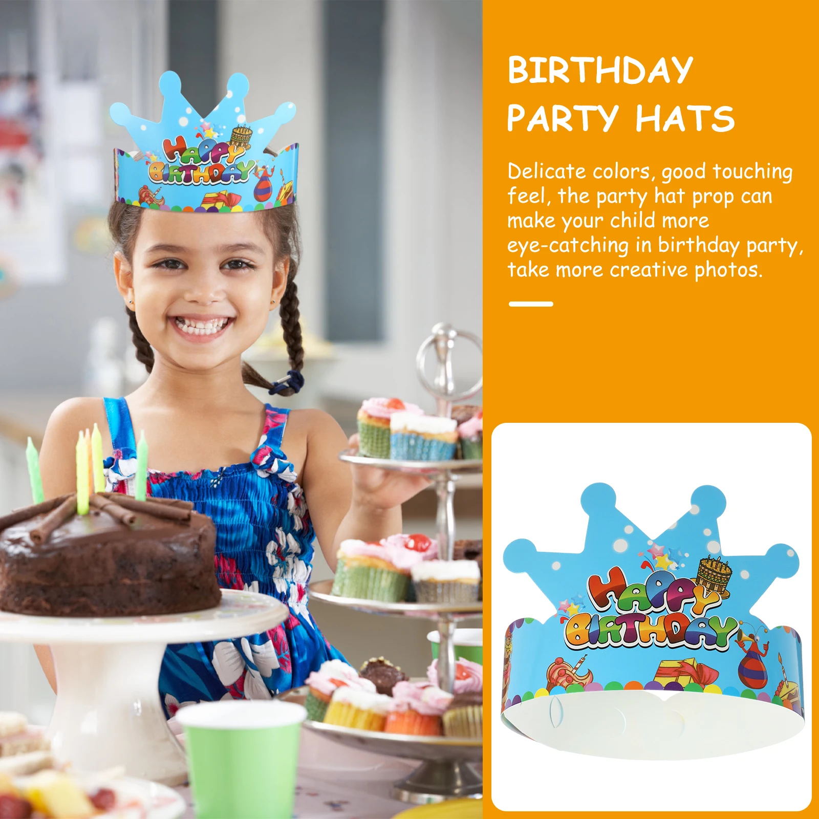 50 Pcs Crown Hat Birthday Paper Hats for Girls Headwear Boys Prop Children's Party Decorative Miss
50 Pcs Crown Hat Birthday Paper Hats for Girls Headwear Boys Prop Children's Party Decorative Miss