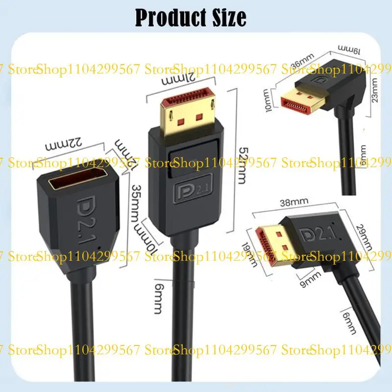 CS1W 16K Displayport 2.1 Кабель поддерживает высокую полосу пропускания 52 Гбит / с 16K@30 Гц и 8K при 240 Гц для видео и 
CS1W 16K Displayport 2.1 Кабель поддерживает высокую полосу пропускания 52 Гбит / с 16K@30 Гц и 8K при 240 Гц для видео и