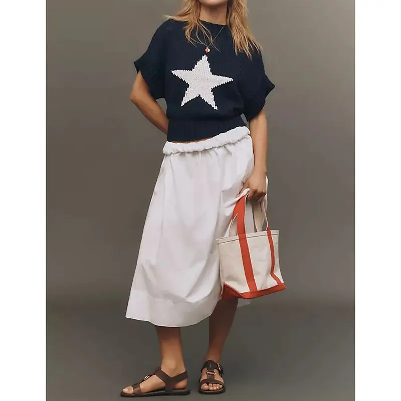 Combhasaki женский Y2k вязаный свитер жилет свободный крой повседневный эстетический звездный принт с круглым вырезом с короткими рукавами трикотажные пуловеры джемперы
Combhasaki женский Y2k вязаный свитер жилет свободный крой повседневный эстетический звездный принт с круглым вырезом с короткими рукавами трикотажные пуловеры джемперы