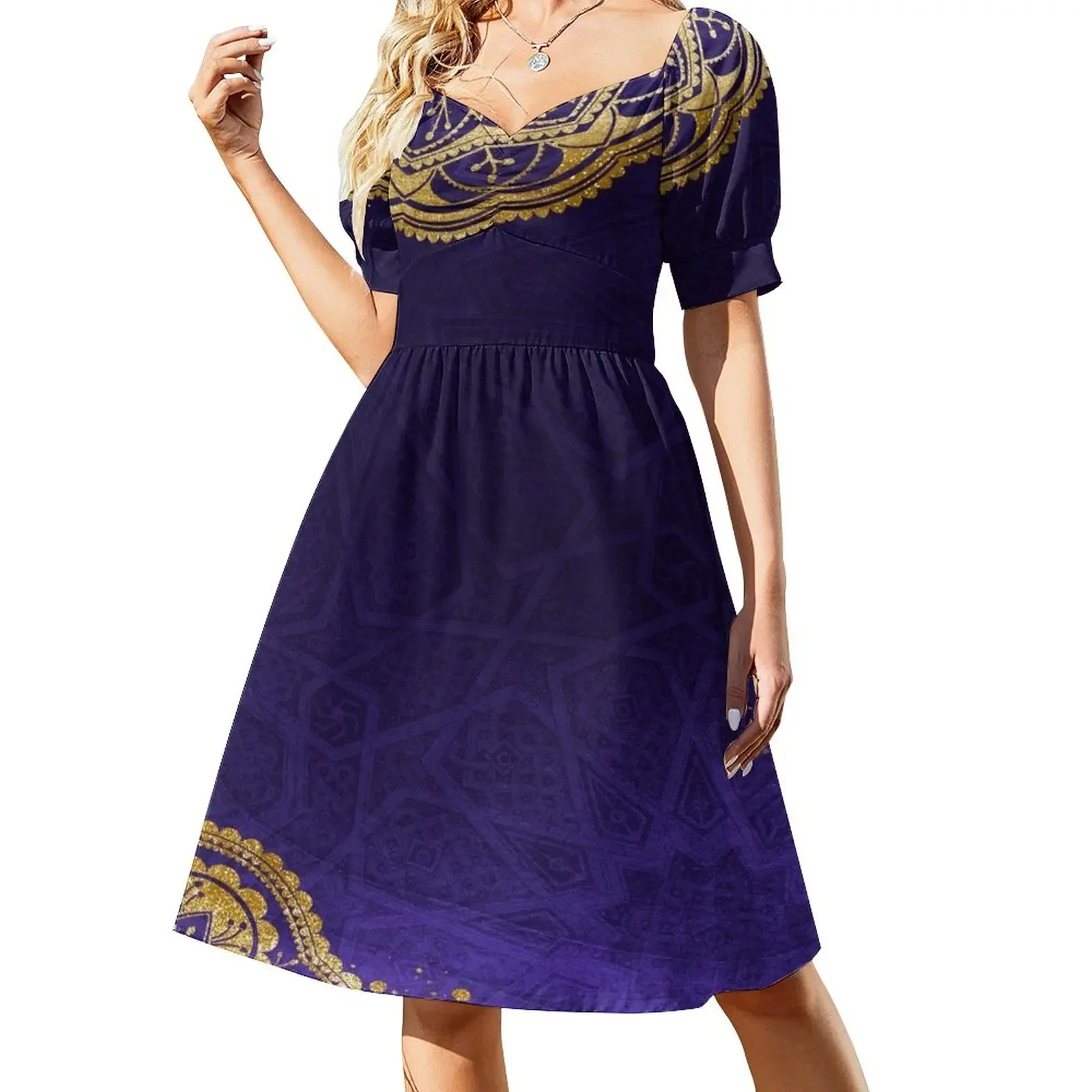 Purple And Gold Short-Sleeved Dress Women's summer skirt women clothing 2025 new arrivals elegant party dress for women 2025
Purple And Gold Short-Sleeved Dress Women's summer skirt women clothing 2025 new arrivals elegant party dress for women 2025