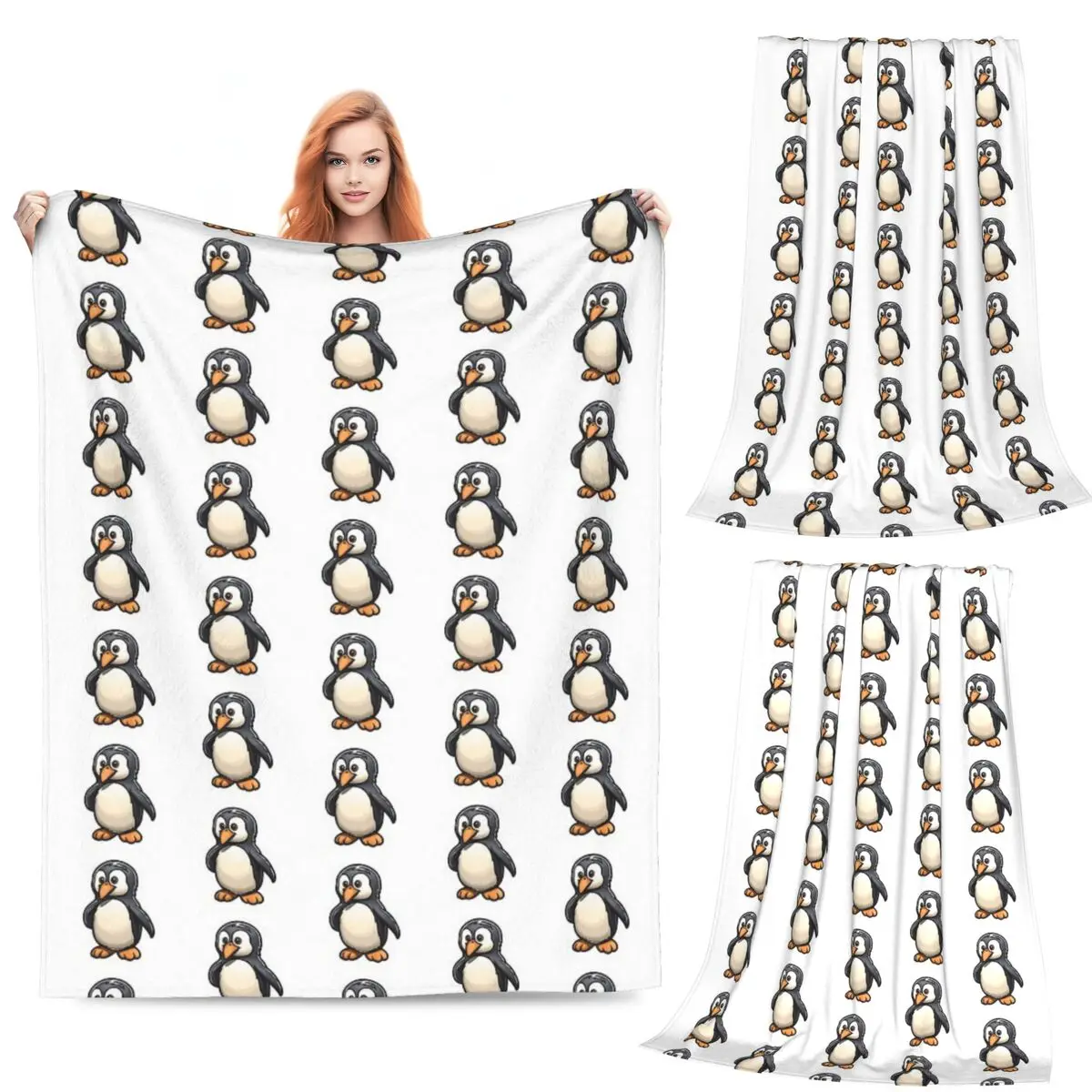 Charming Rounded Cartoon Penguin Delightful Blanket Fleece Sofa Throw Blanket for Home Bedroom Travel Throws Bedspread Quilt
Charming Rounded Cartoon Penguin Delightful Blanket Fleece Sofa Throw Blanket for Home Bedroom Travel Throws Bedspread Quilt