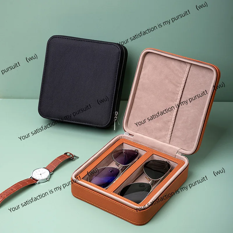 Portable leather glasses storage box, multi-grid anti-pressure sunglasses finishing
Portable leather glasses storage box, multi-grid anti-pressure sunglasses finishing