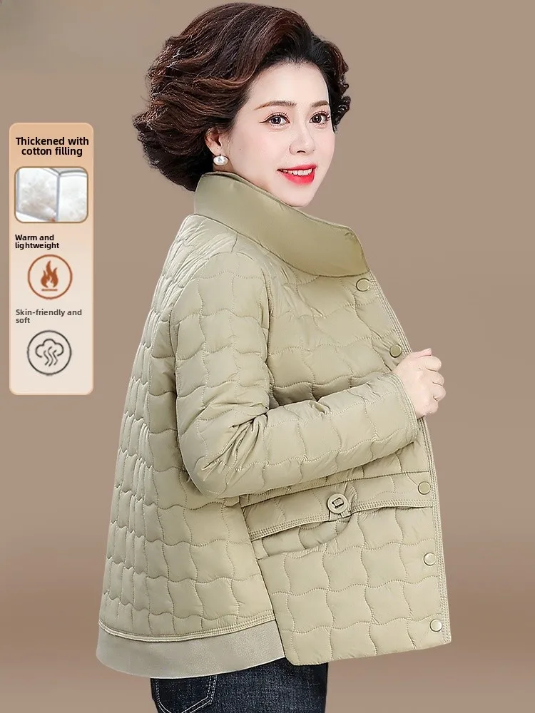 Lightweight ort Cotton Jaet for Middle-Aged Mothers Winter Faionable Sli Polyester Fiber Loose Fit Single Button
Lightweight ort Cotton Jaet for Middle-Aged Mothers Winter Faionable Sli Polyester Fiber Loose Fit Single Button