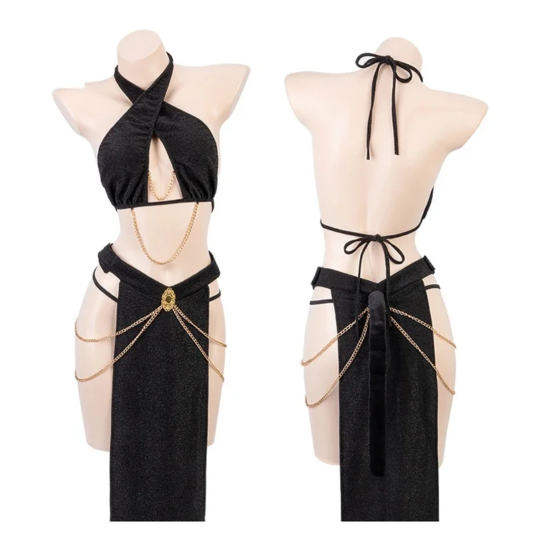 Egyptian Queen Dress Up Clothes Cat Ear Girl Uniform Sexy Lingerie Halloween Nightclub Bar Party Stage Cosplay Anime Outfit
Egyptian Queen Dress Up Clothes Cat Ear Girl Uniform Sexy Lingerie Halloween Nightclub Bar Party Stage Cosplay Anime Outfit