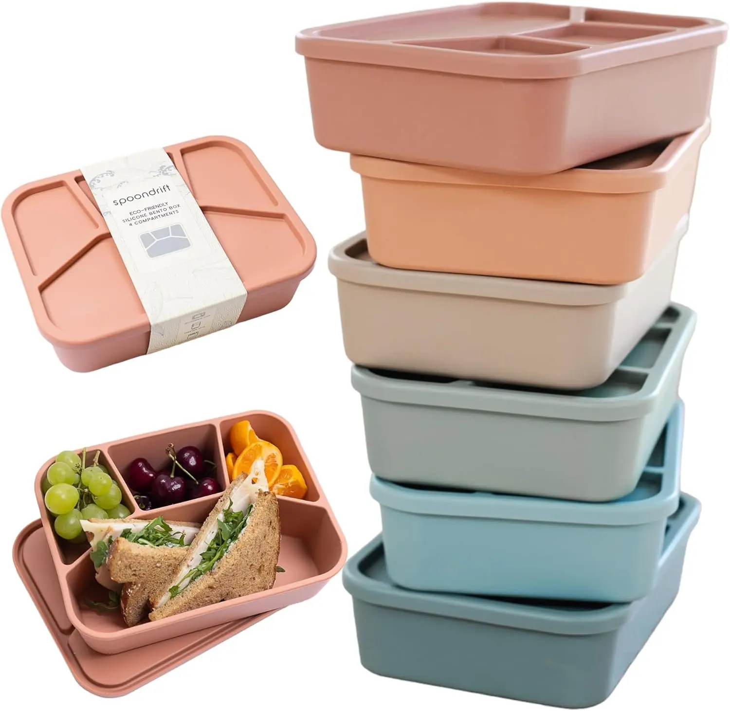 100% Food Grade Eco Friendly Leak Proof Silicone Bento Box Lunchbox Microwave Safe | For Child And Adult 4 Compartment Choose fr
100% Food Grade Eco Friendly Leak Proof Silicone Bento Box Lunchbox Microwave Safe | For Child And Adult 4 Compartment Choose fr