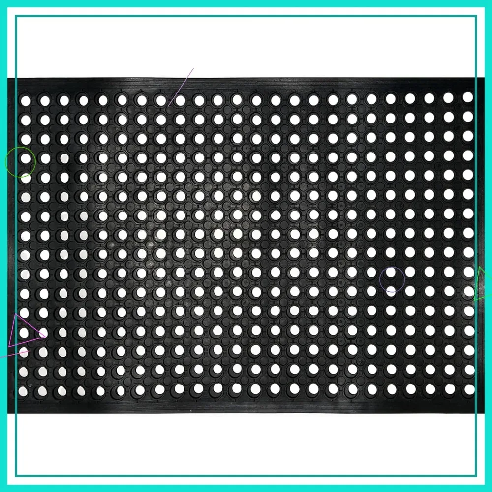 Anti-Fatigue Rubber Floor Mat, 24x36 Inch Non-Slip Drainage for Indoor/Outdoor Wet Areas, Pool Entry, Garden - Black
Anti-Fatigue Rubber Floor Mat, 24x36 Inch Non-Slip Drainage for Indoor/Outdoor Wet Areas, Pool Entry, Garden - Black