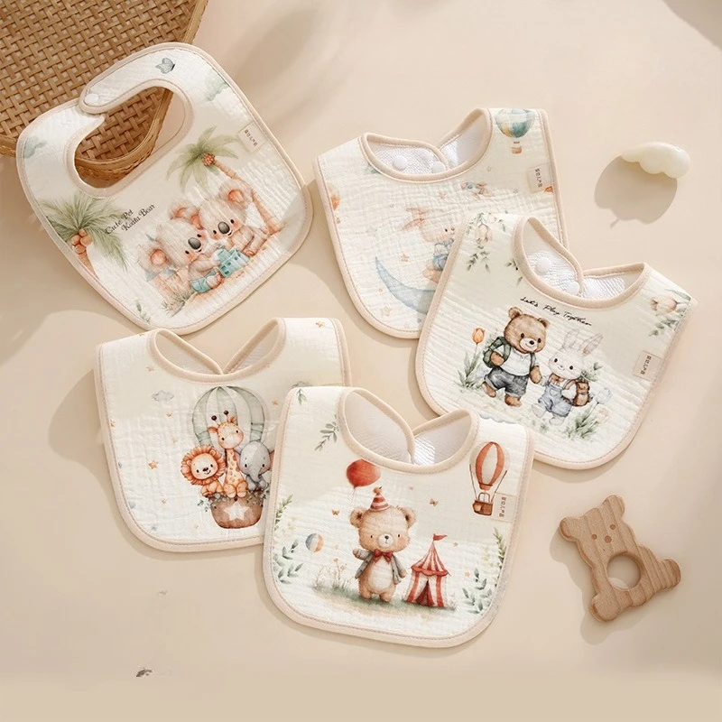 5pcs Waterproof Baby Bibs Cotton Gauze Saliva Towel Children's Burp Cloths Infant Baby Feeding Smock Newborn Babies Accessories
5pcs Waterproof Baby Bibs Cotton Gauze Saliva Towel Children's Burp Cloths Infant Baby Feeding Smock Newborn Babies Accessories