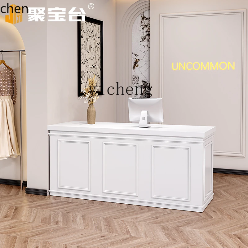 HYS Bar Counter Cashier Counter Clothing Store French Lacquer Reception Counter
HYS Bar Counter Cashier Counter Clothing Store French Lacquer Reception Counter