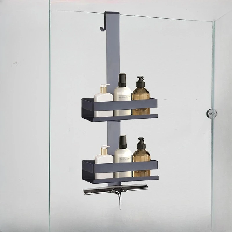 Thickened Stainless Steel Bathroom Rack, Shower Room Glass Door Hanger, No Punching Hanging Basket Storage Shelves & Racks
Thickened Stainless Steel Bathroom Rack, Shower Room Glass Door Hanger, No Punching Hanging Basket Storage Shelves & Racks