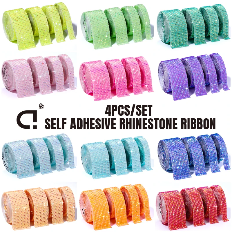 DUCRYSTAL 4pcs/set Multicolor JellyAB Self-Adhesive Resin Rhinestone Trim Ribbon For Garment,Shoes,bags Wedding Dress Decoration
DUCRYSTAL 4pcs/set Multicolor JellyAB Self-Adhesive Resin Rhinestone Trim Ribbon For Garment,Shoes,bags Wedding Dress Decoration