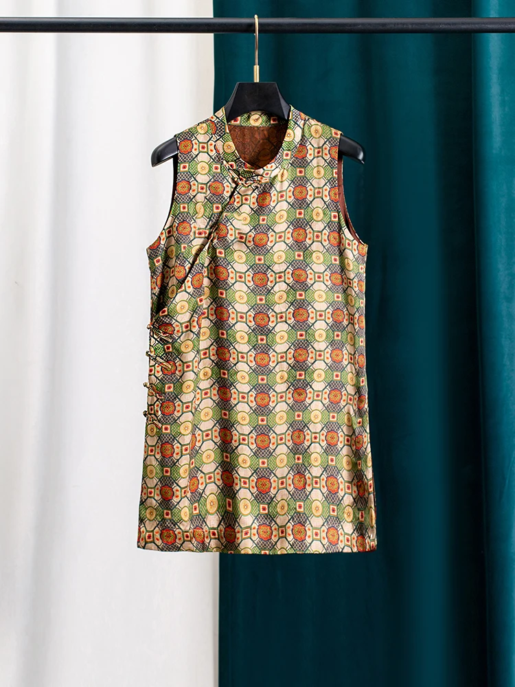 New Chinese Sle Long Svel Top for Women Summer Silk Xiangyun Silk Thin And Sli Tea Ceremony irt Vintage Loose Fit
New Chinese Sle Long Svel Top for Women Summer Silk Xiangyun Silk Thin And Sli Tea Ceremony irt Vintage Loose Fit