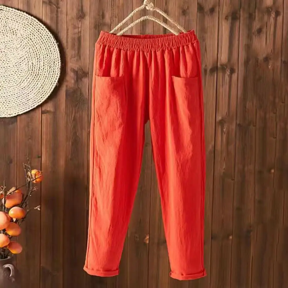 Elastic Waist Wide Leg Harem Pants Women Cotton Linen Casual Vintage Loose Pockets Summer Trousers Female Boho Yoga Clothing
Elastic Waist Wide Leg Harem Pants Women Cotton Linen Casual Vintage Loose Pockets Summer Trousers Female Boho Yoga Clothing