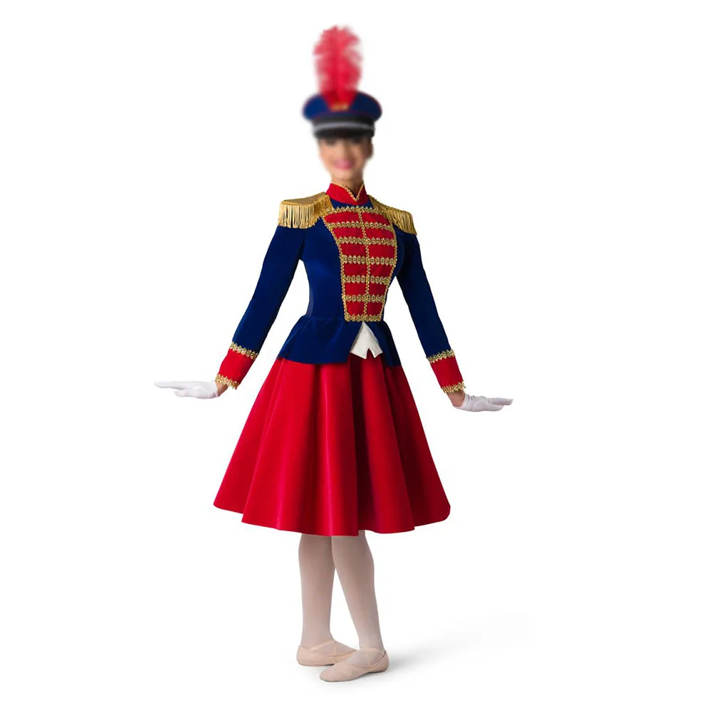 Nutcracker Royal Blue Red Troops Ballet Tutu Dress,Woman Ballet Performance Uniform Long Sleeve
Nutcracker Royal Blue Red Troops Ballet Tutu Dress,Woman Ballet Performance Uniform Long Sleeve
