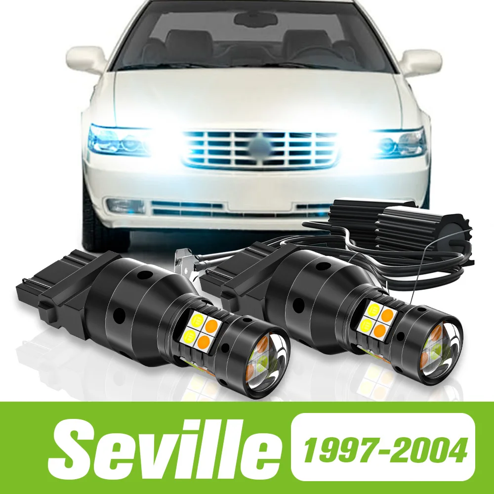 2pcs For Cadillac Seville 1997-2004 Dual Mode LED Turn Signal+Daytime Running Light DRL 1999 2000 2001 2002 2003 Accessories
2pcs For Cadillac Seville 1997-2004 Dual Mode LED Turn Signal+Daytime Running Light DRL 1999 2000 2001 2002 2003 Accessories