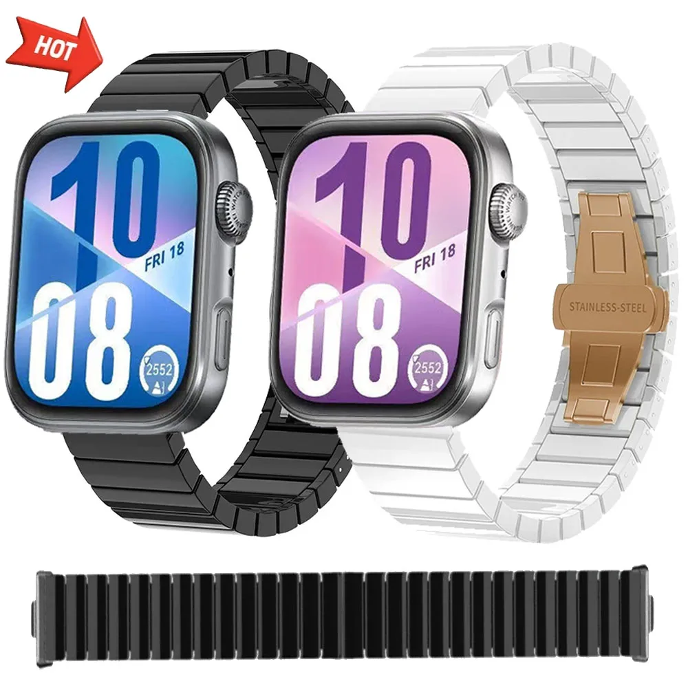 Керамический ремешок для часов Huawei Fit 4/3, металлический ремешок с пряжкой-бабочкой, браслет-браслет для часов Huawei Fit 3/4 Pro, аксессуары
Керамический ремешок для часов Huawei Fit 4/3, металлический ремешок с пряжкой-бабочкой, браслет-браслет для часов Huawei Fit 3/4 Pro, аксессуары