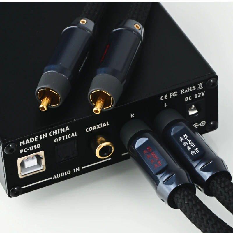Пара усилителей компакт-дисков с аудиокабелем RCA 4N из чистого серебра с позолоченным разъемом из чистой меди
Пара усилителей компакт-дисков с аудиокабелем RCA 4N из чистого серебра с позолоченным разъемом из чистой меди