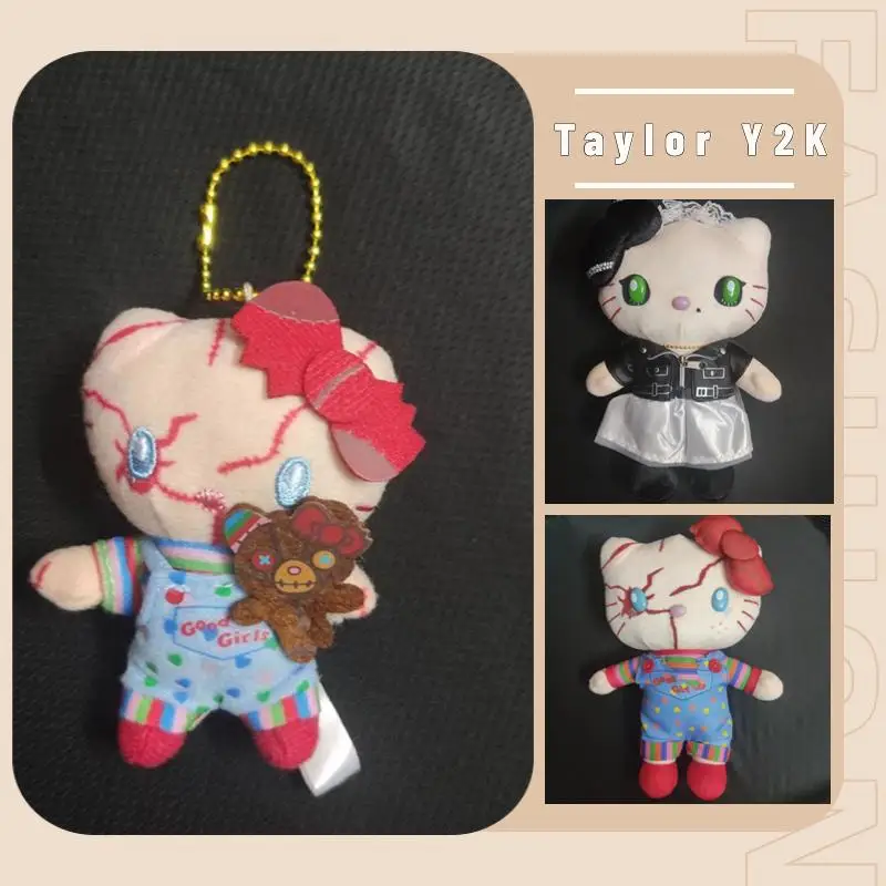 New Sanrio Hello Kitty Pendant Cartoon Anime Dark Gothic Chucky Plush Doll Crossbody Mobile Bag Halloween Present Y2K Spicy Girl
New Sanrio Hello Kitty Pendant Cartoon Anime Dark Gothic Chucky Plush Doll Crossbody Mobile Bag Halloween Present Y2K Spicy Girl