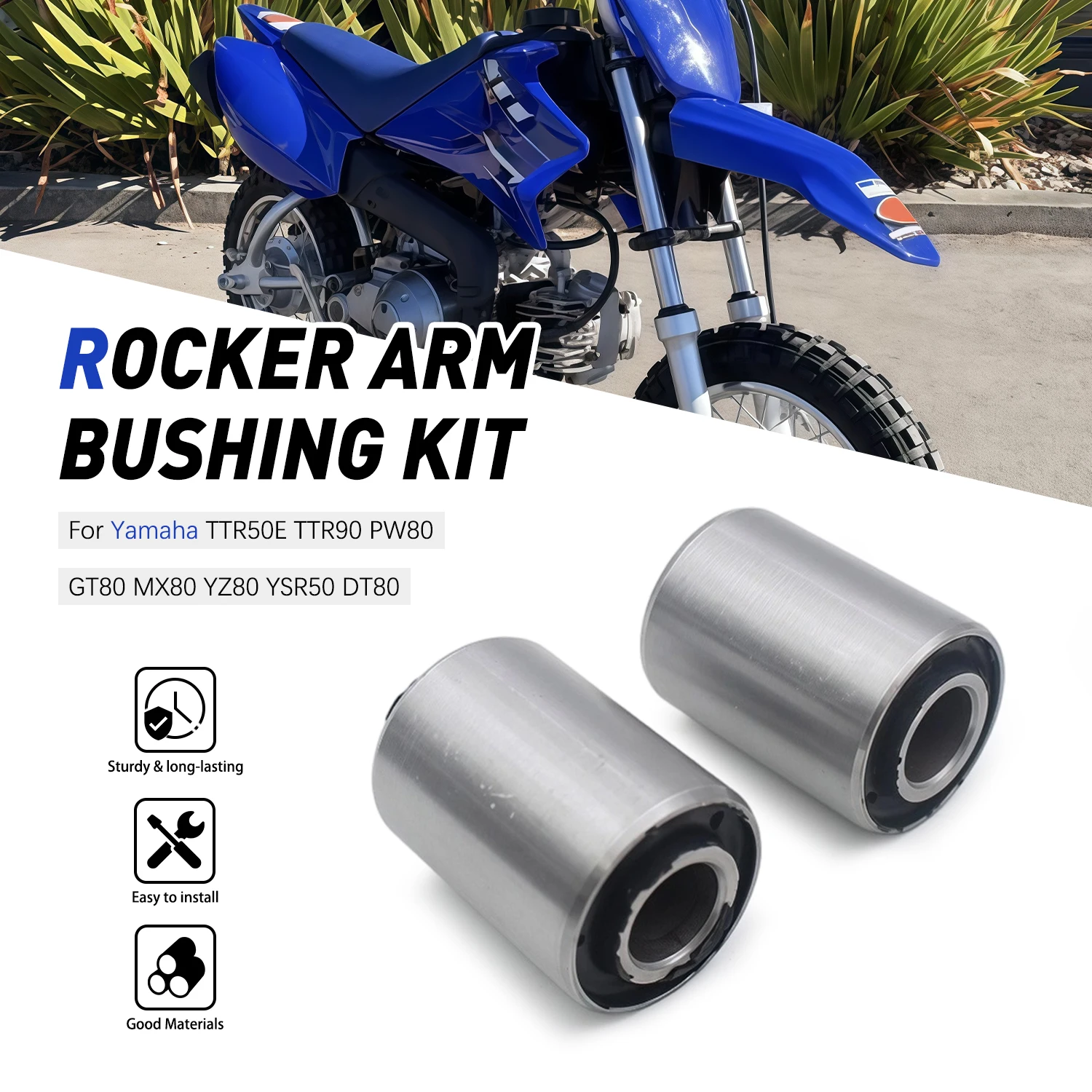 Motorcycle Accessories 2x Swingarm Bushings Kit For Yamaha RD60 LB50 GTMX RS100 LS2 G7S TTR50E TTR90 PW80 GT80 MX80
Motorcycle Accessories 2x Swingarm Bushings Kit For Yamaha RD60 LB50 GTMX RS100 LS2 G7S TTR50E TTR90 PW80 GT80 MX80