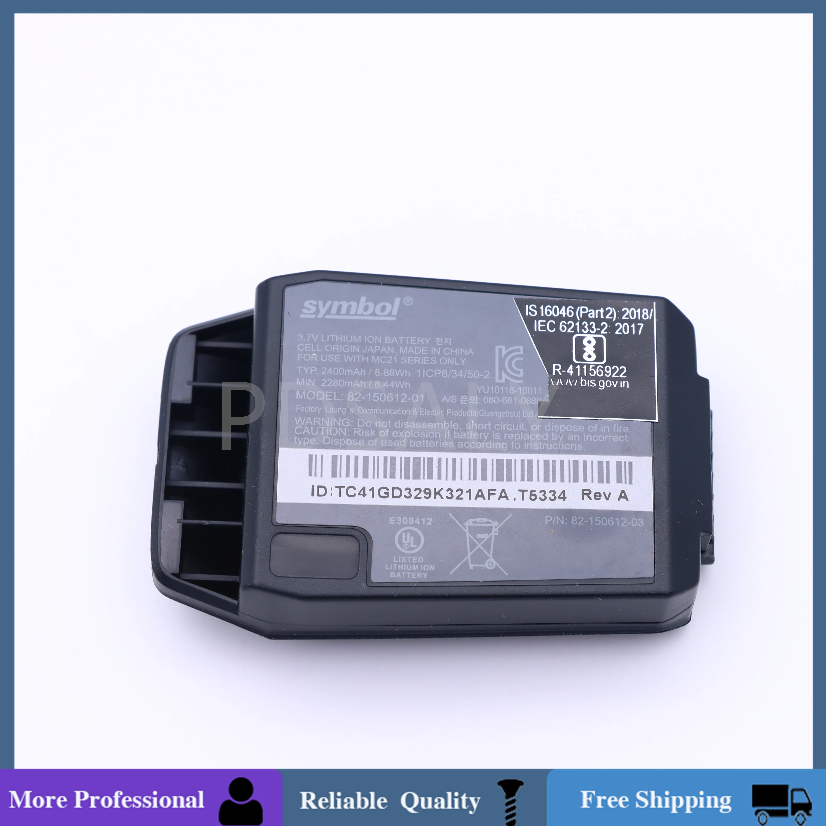 Совершенно новый оригинальный аккумулятор для Motorola Symbol MC2100 MC2180 BTRY-MC21EAB0E-IN 82- 150612 -01 2400 мАч
Совершенно новый оригинальный аккумулятор для Motorola Symbol MC2100 MC2180 BTRY-MC21EAB0E-IN 82- 150612 -01 2400 мАч
