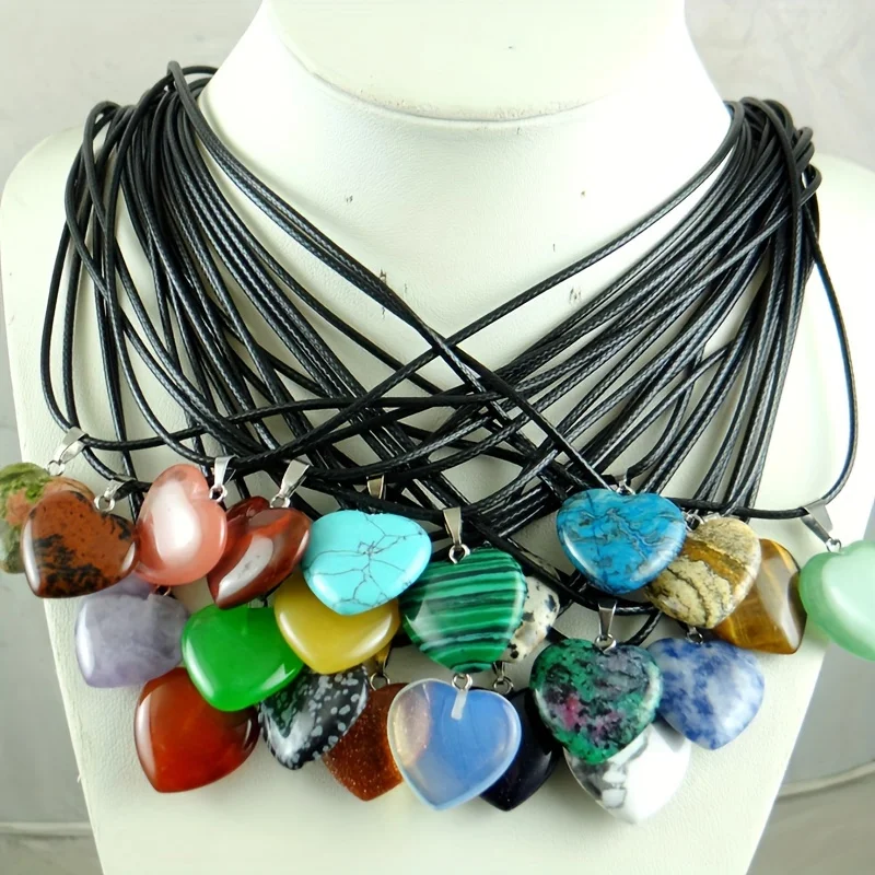 2026New40pcs Assorted Varieties Natural*Synthetic Crystal Heart Pendants Necklace
2026New40pcs Assorted Varieties Natural*Synthetic Crystal Heart Pendants Necklace