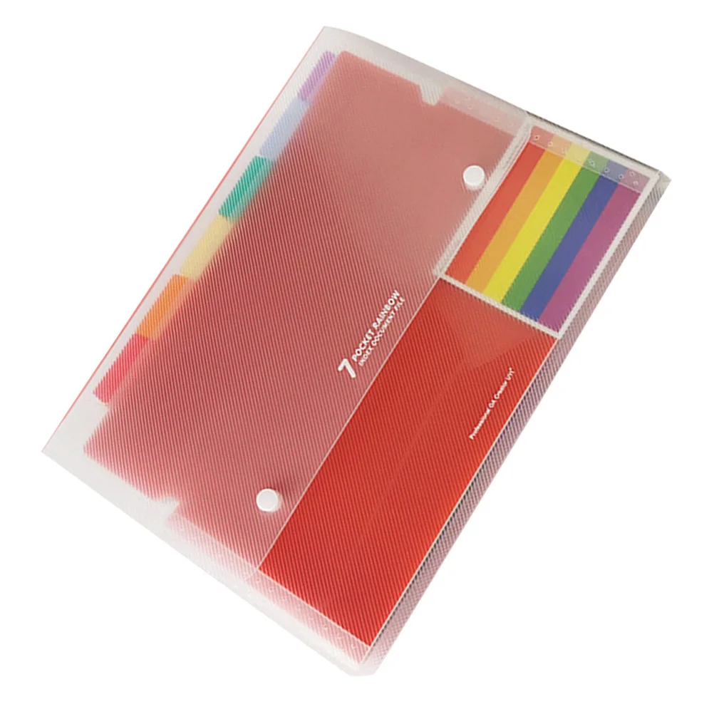 7 Pockets Rainbow Document Folder Plastic File Organizer Expandable Folder Bag Portable for Office Home School
7 Pockets Rainbow Document Folder Plastic File Organizer Expandable Folder Bag Portable for Office Home School