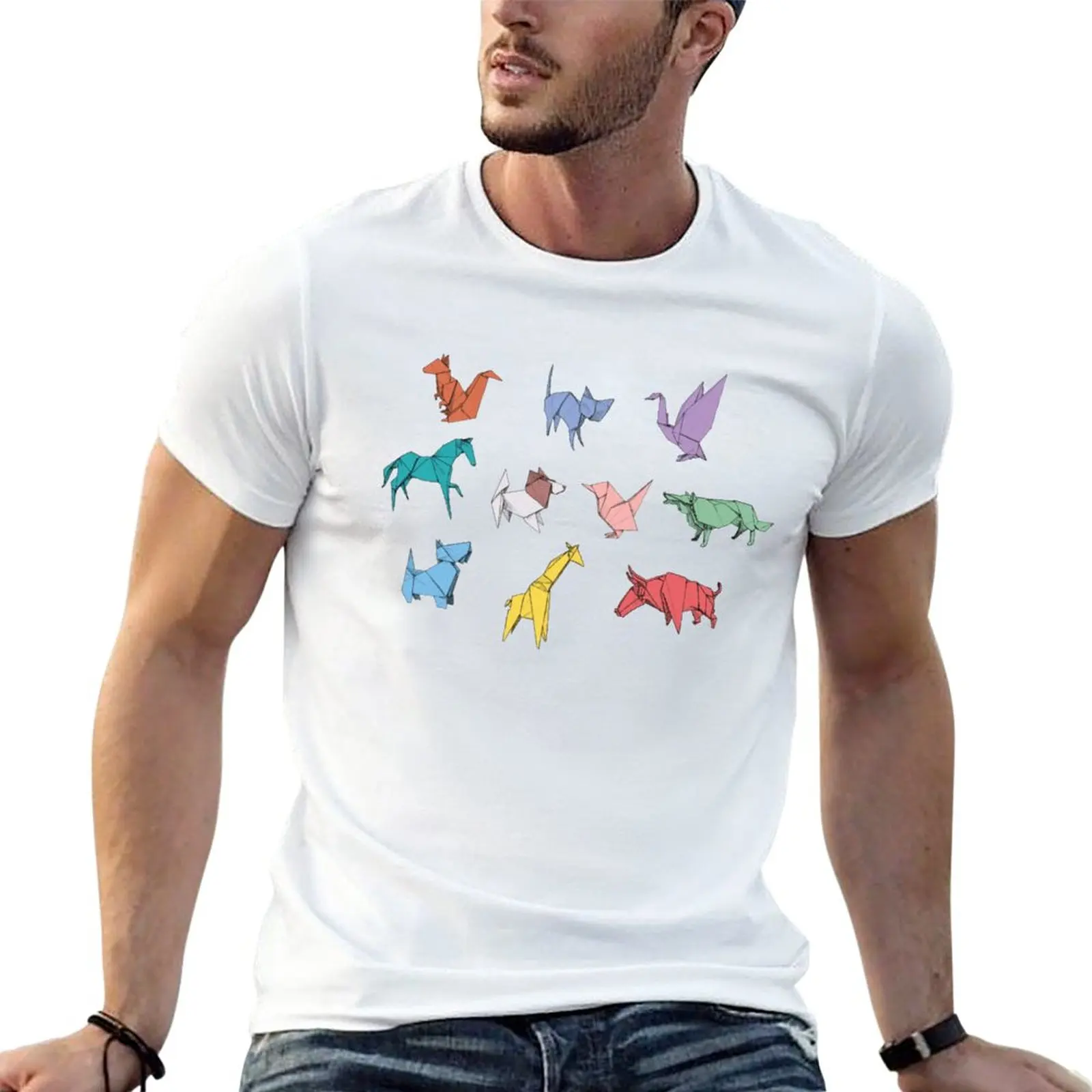 New Origami Animals T-Shirt t shirt man kawaii clothes heavy weight t shirts for men
New Origami Animals T-Shirt t shirt man kawaii clothes heavy weight t shirts for men