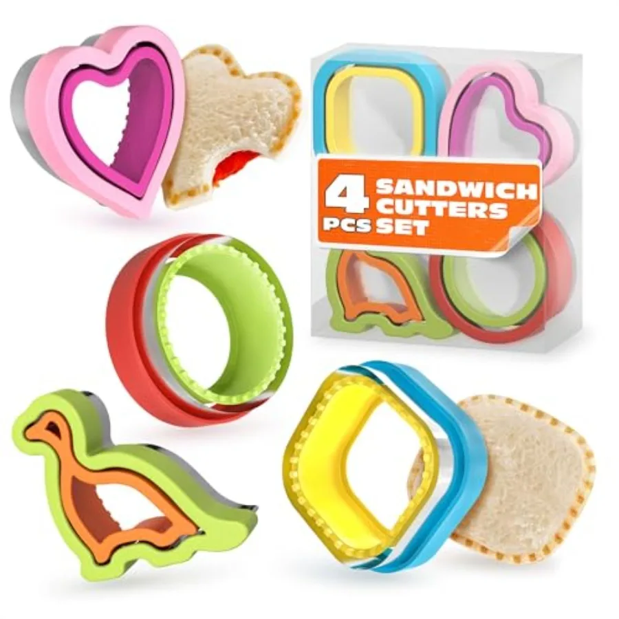 4-компонентный резак для сэндвичей и герметик для сэндвичей Fun Многофункциональный герметик для сэндвичей и резак для сэндвичей Дино Круг Квадрат и сердце Легко снимается
4-компонентный резак для сэндвичей и герметик для сэндвичей Fun Многофункциональный герметик для сэндвичей и резак для сэндвичей Дино Круг Квадрат и сердце Легко снимается