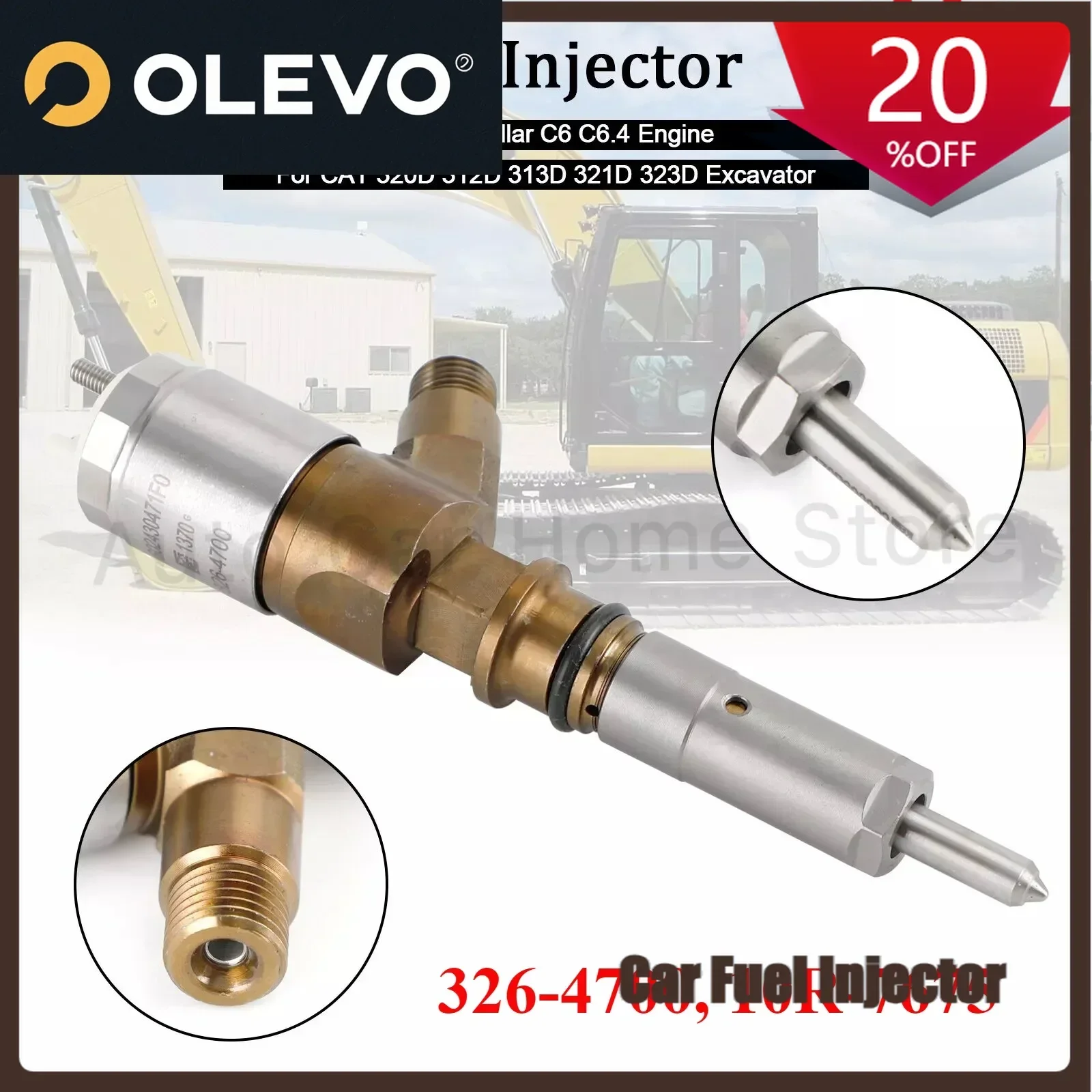 Suitable 326-4700 10R-7675 New Diesel Fuel Injector 3264700 For Caterpillar C6 C6.4 Engine CAT320D Excavator 32F61-00062
Suitable 326-4700 10R-7675 New Diesel Fuel Injector 3264700 For Caterpillar C6 C6.4 Engine CAT320D Excavator 32F61-00062
