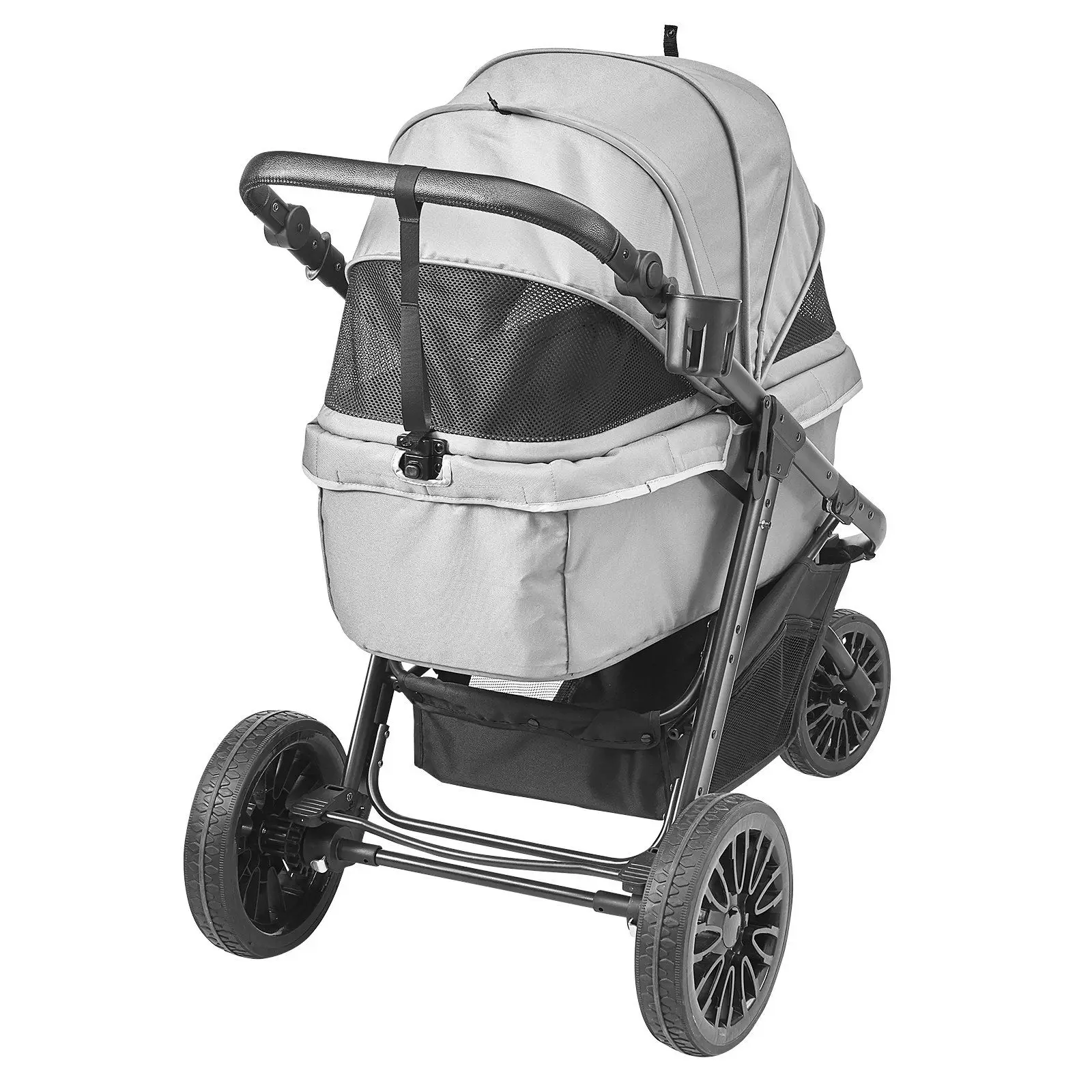 "3-Wheel Pet Stroller – 75LB Capacity, Brakes & Storage for Small/Medium Dogs (Grey)."
"3-Wheel Pet Stroller – 75LB Capacity, Brakes & Storage for Small/Medium Dogs (Grey)."